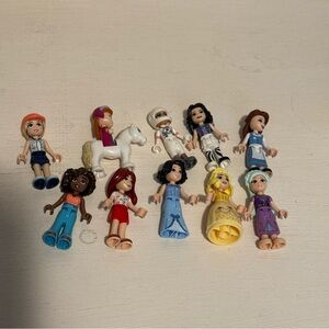 Authentic Lego Friends Minifigures Lot of Mixed Figures 10 Piece